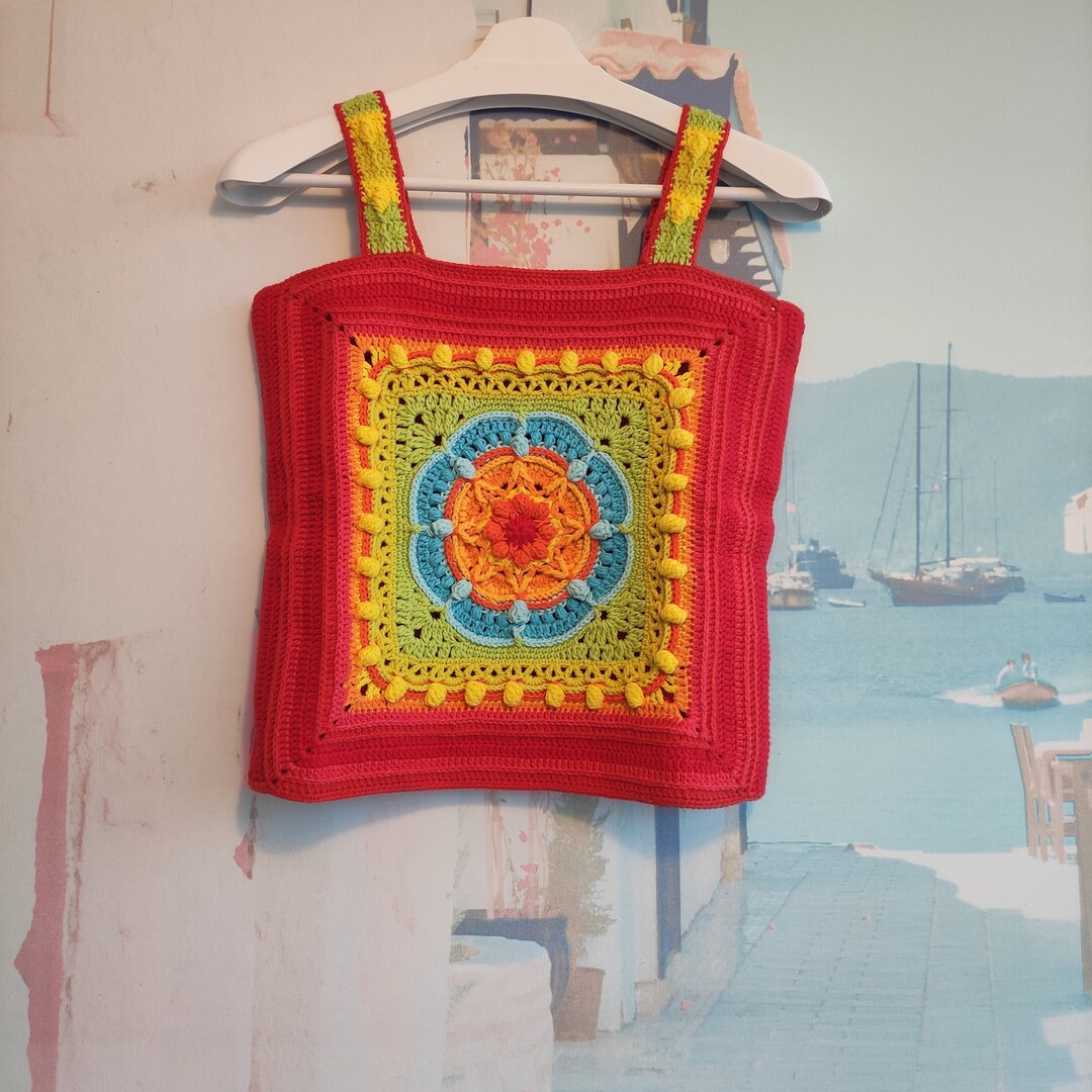 Crochet Cotton Top Festival Top A Gift to Yourself Handmade Etsy