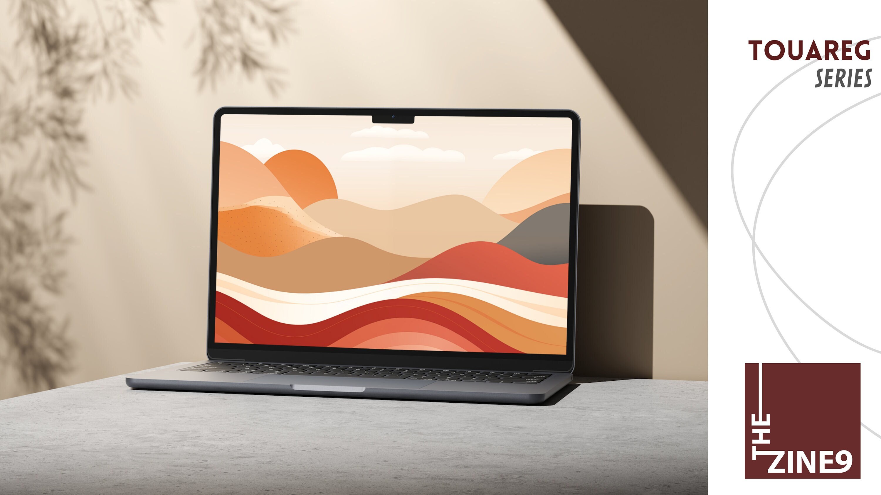 Boho Minimalist Digital Wallpaper for Laptop, Desktop, Smartphone