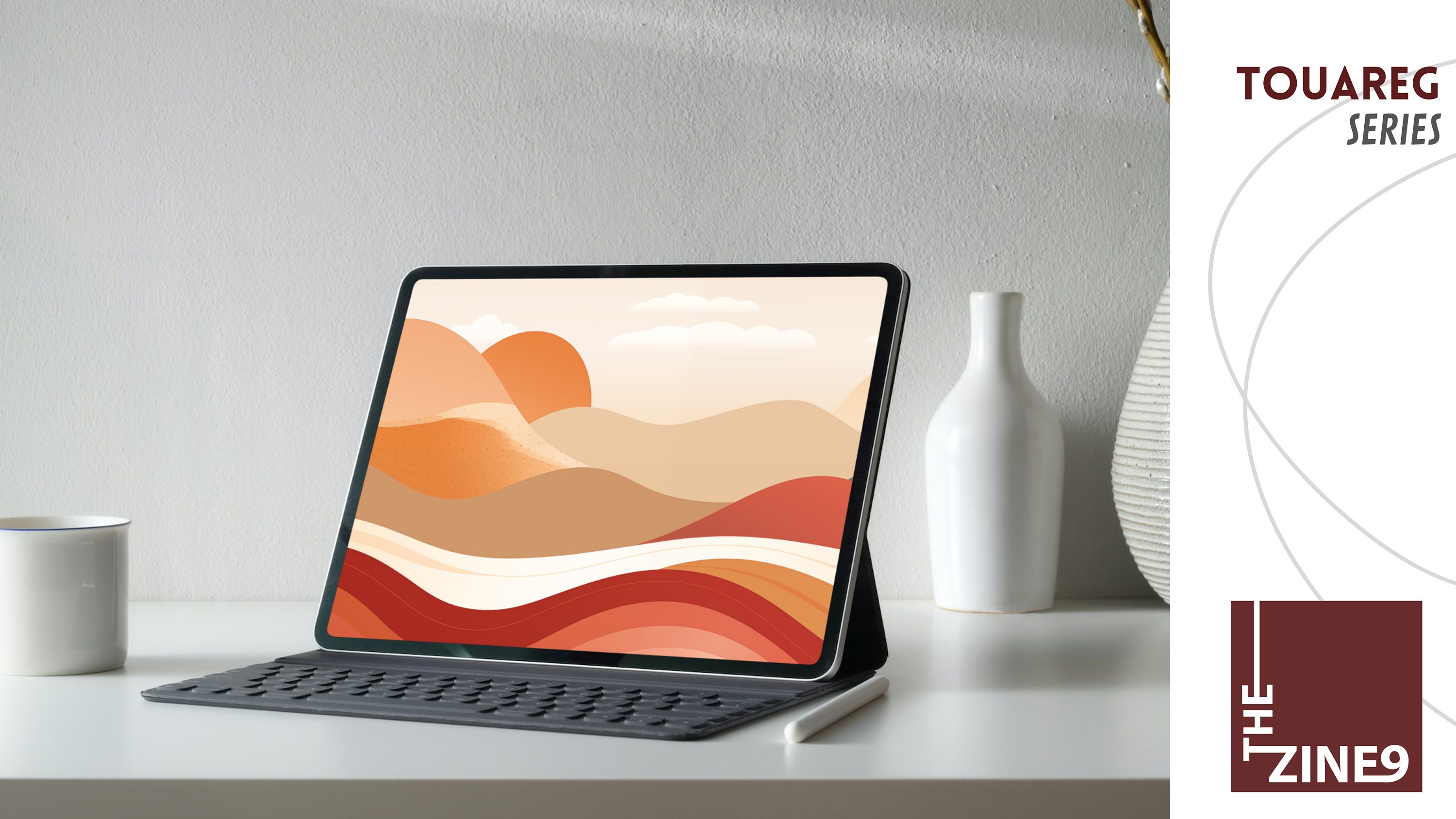 Boho Minimalist Digital Wallpaper for Laptop, Desktop, Smartphone