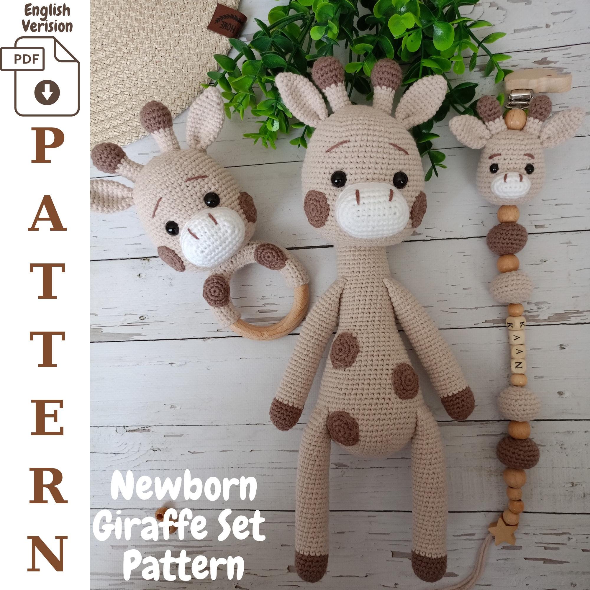 Sonaglio Per Neonato Fatto A Mano All'uncinetto - Giocattolo Regalo Baby Shower Fancy Handmade