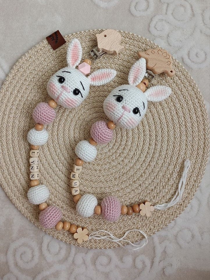 Unique Pacifier Chain Personalized Pacifier Chain Pattern, Baby Pacifier Chain Clip ...
