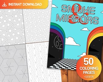 Trippy Coloring Book: Smoke & Mirrors Optical Illusions (Digital Download)