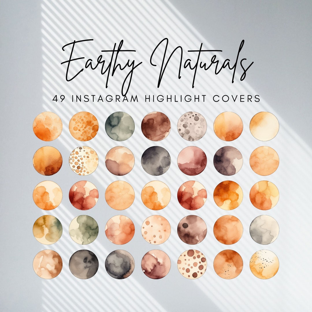 49 Earthy Naturals Instagram Highlight Covers | Erdige IG Story Icons ...