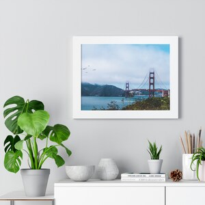 San Francisco Golden Gate Bridge Framed Horizontal Poster