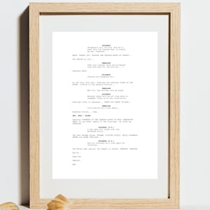 Drehbuch zu „Die Odyssee“ | Wandbild | Digitaldruck | Filmdrehbuch-Kunst