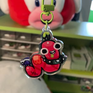 Doodle Wormy Pet Keychain