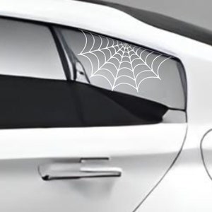 2 Set Left/Right Spider Web Car Sticker, Car Decal Spider Web