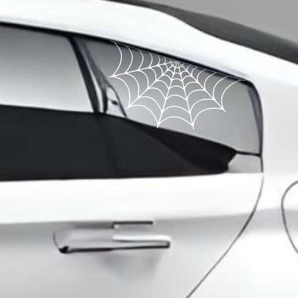 2 Set Links/Rechts Spinnennetz Auto Aufkleber, Car Decal Spider Web