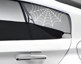 2 Set Links/Rechts Spinnennetz Auto Aufkleber, Car Decal Spider Web