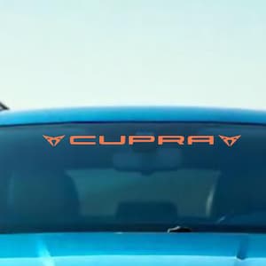 Cupra voorruit belettering sticker logo