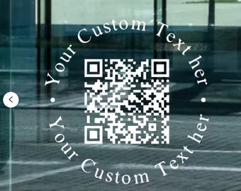 Autocollants personnalisés avec code QR – autocollants en vinyle résistant aux intempéries pour voitures, fenêtres et commerces