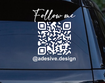 QR-Code Aufkleber personalisiert mit Username