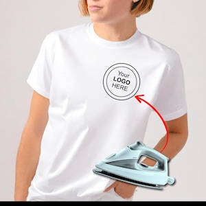 Logo thermocollant personnalisé, lettrage du nom, thermocollant de votre propre conception sur mesure