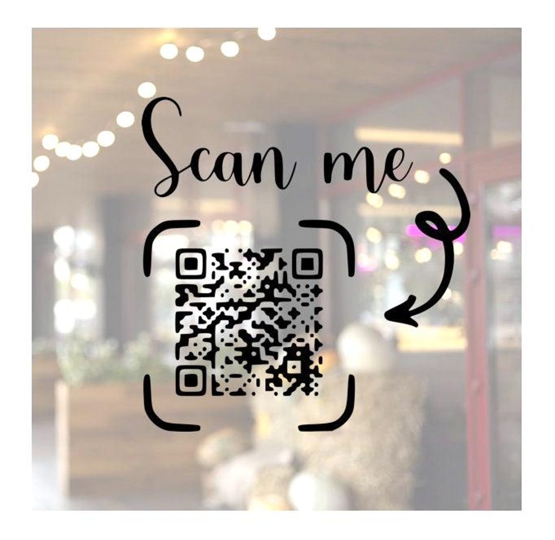 Personalized Scan Me QR Code Stickers in Many Colors and Sizes - Etsy