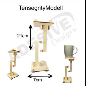 DIY Tensegrity Floating Structure Lasercut Template