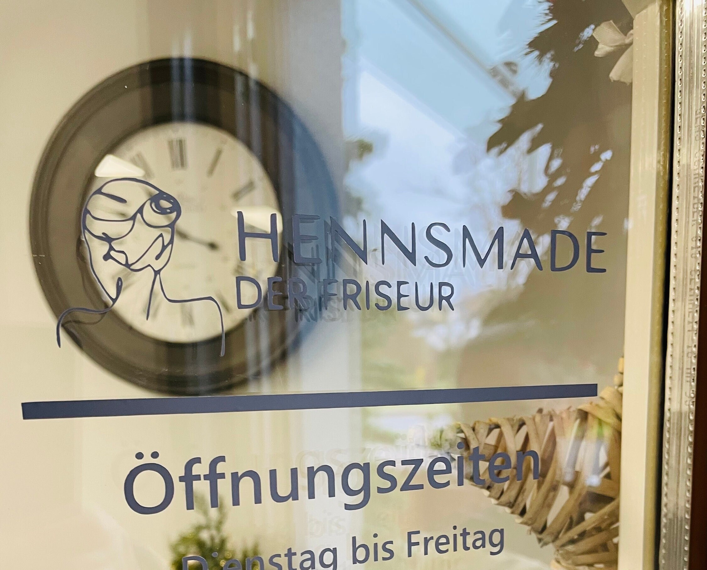Personalisierter Öffnungszeiten Aufkleber – Vinyl Schild Für