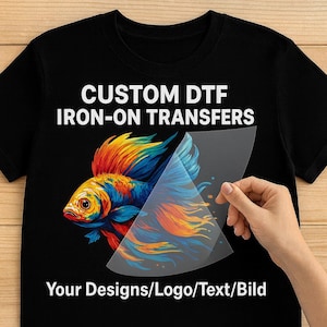 Custom DTF Transfer – Dein Logo / Motiv auf Textilien – personalisierte Bügelbilder