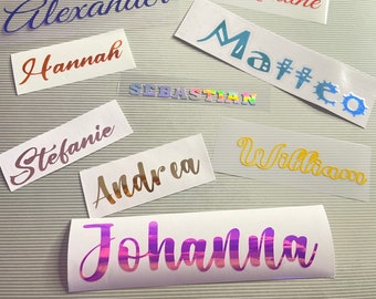 Aangepaste sticker vinyl belettering naam sticker gepersonaliseerd