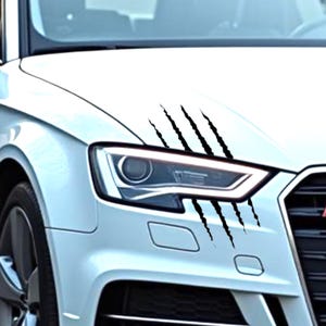 2x autocollants à rayures universels - autocollants pour marques de griffes