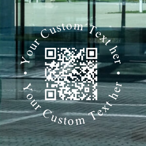 QR Code Vinyl Aufkleber Business Auto QR Code Webseite Werbung