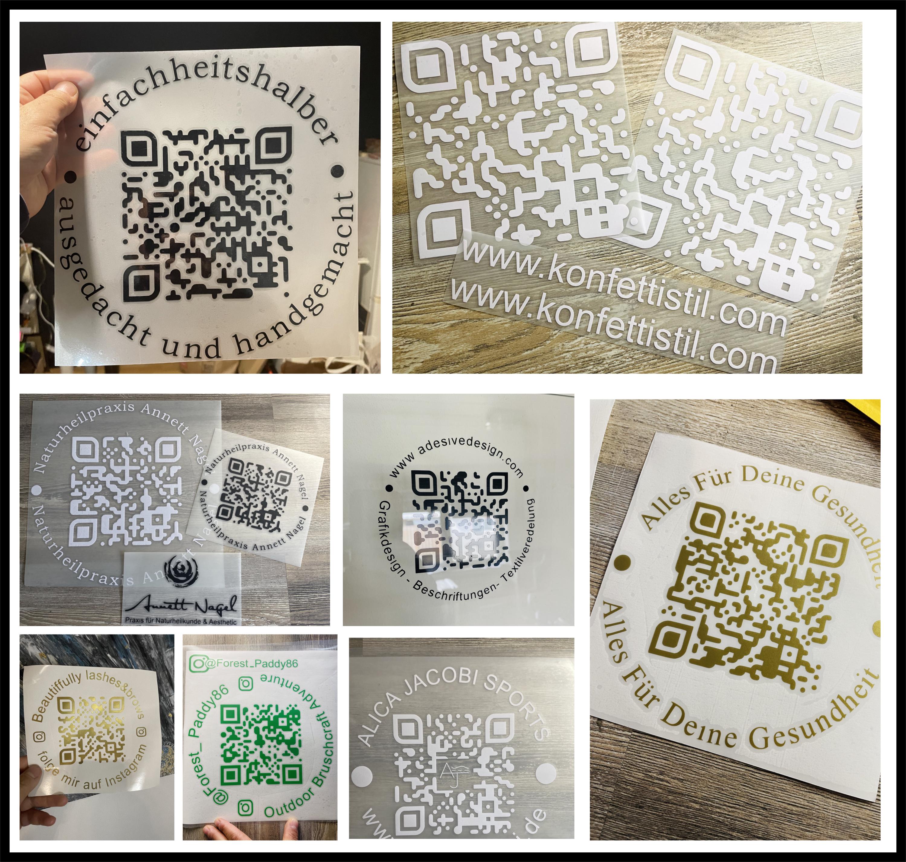Qr Code Car Sticker Personalized QR Code Stickers – Weatherproof Vinyl Stickers for Cars ...