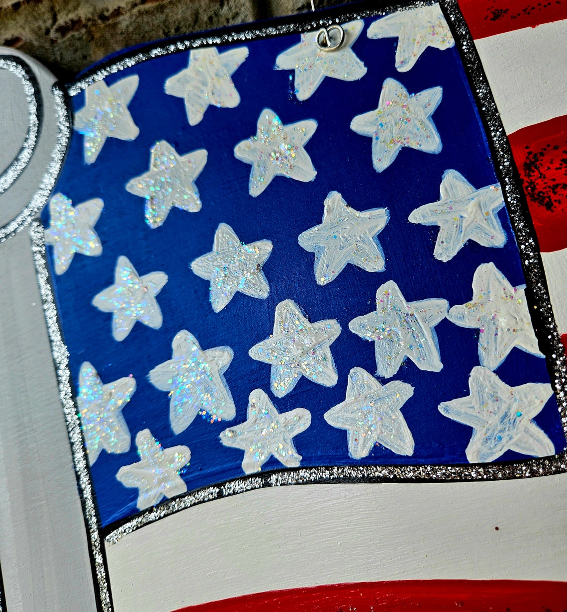 Pre Order Door Hanger 4th of July Door Hanger Patriotic USA Etsy