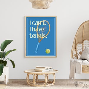 Tennis Wall Art Digital Download | Printable Artwork | Tennis Wall Art | Tennis Gift | Wall Decor Digital Download