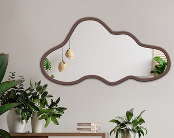 Wavy Cloud Mirror, Wall Cloud Mirror, Decorative Cloud Mirror, Home Mirror Decor,