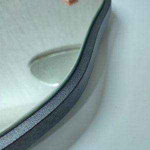 Asymetric Circular Mirror, Round Wall Mirror, Irregular Mirror, Circular Wall Mirror, image 6