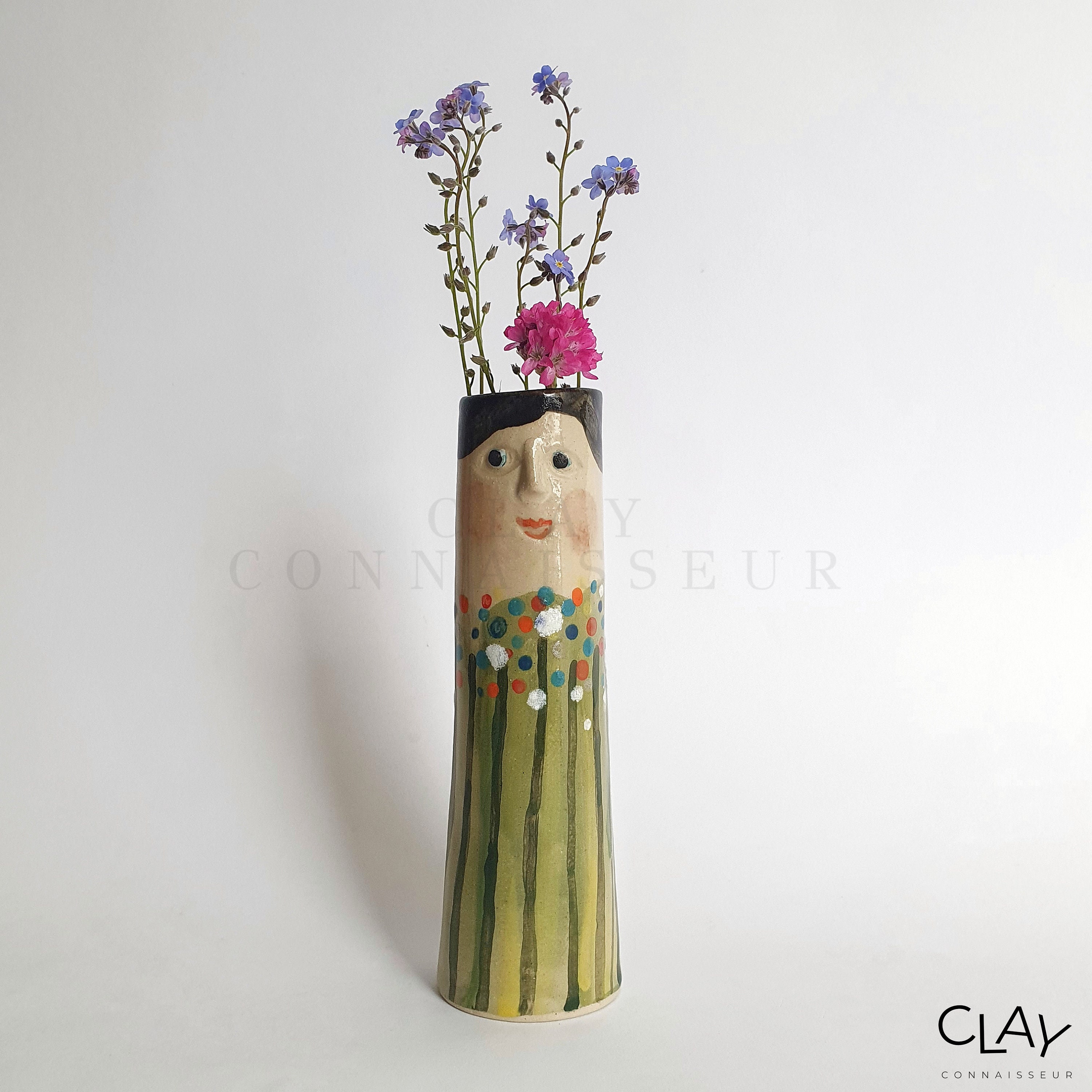 Flower Family Ceramic Bud Vases • Pottery Vases for Dried Flowers ...