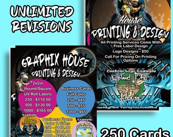 Biglietti da visita stampati personalizzati - Design gratuito