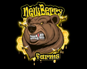 Logo Custom Design - Food Honey bbq camion carrello fattoria salsa piccante