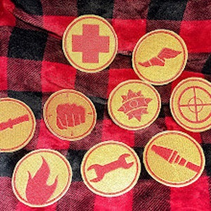 TF2 RED team patches
