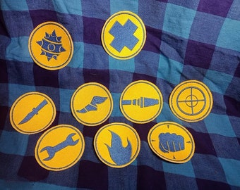TF2 BLU team patches