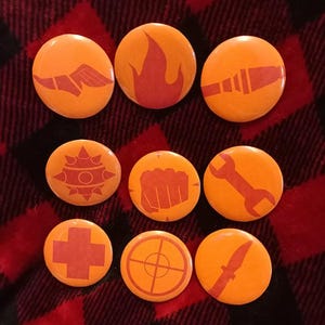 TF2 Red Team button pins