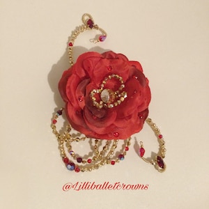 Roses Ballet, Rose Ballet headpiece, Paquita headpiece, Kitri headpiece, Professional ballet tiara, Awakening of Flora