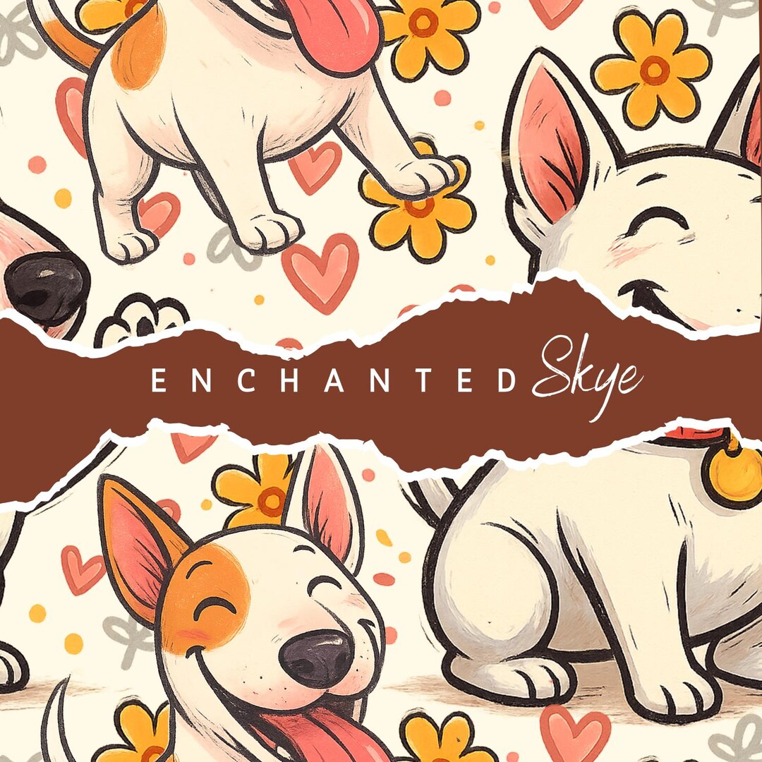 Cute Dog Pattern | Seamless Digital Fabric Patterns | Printable Textile ...