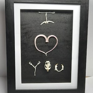 I Love You Mouse Bone & Tail Frame