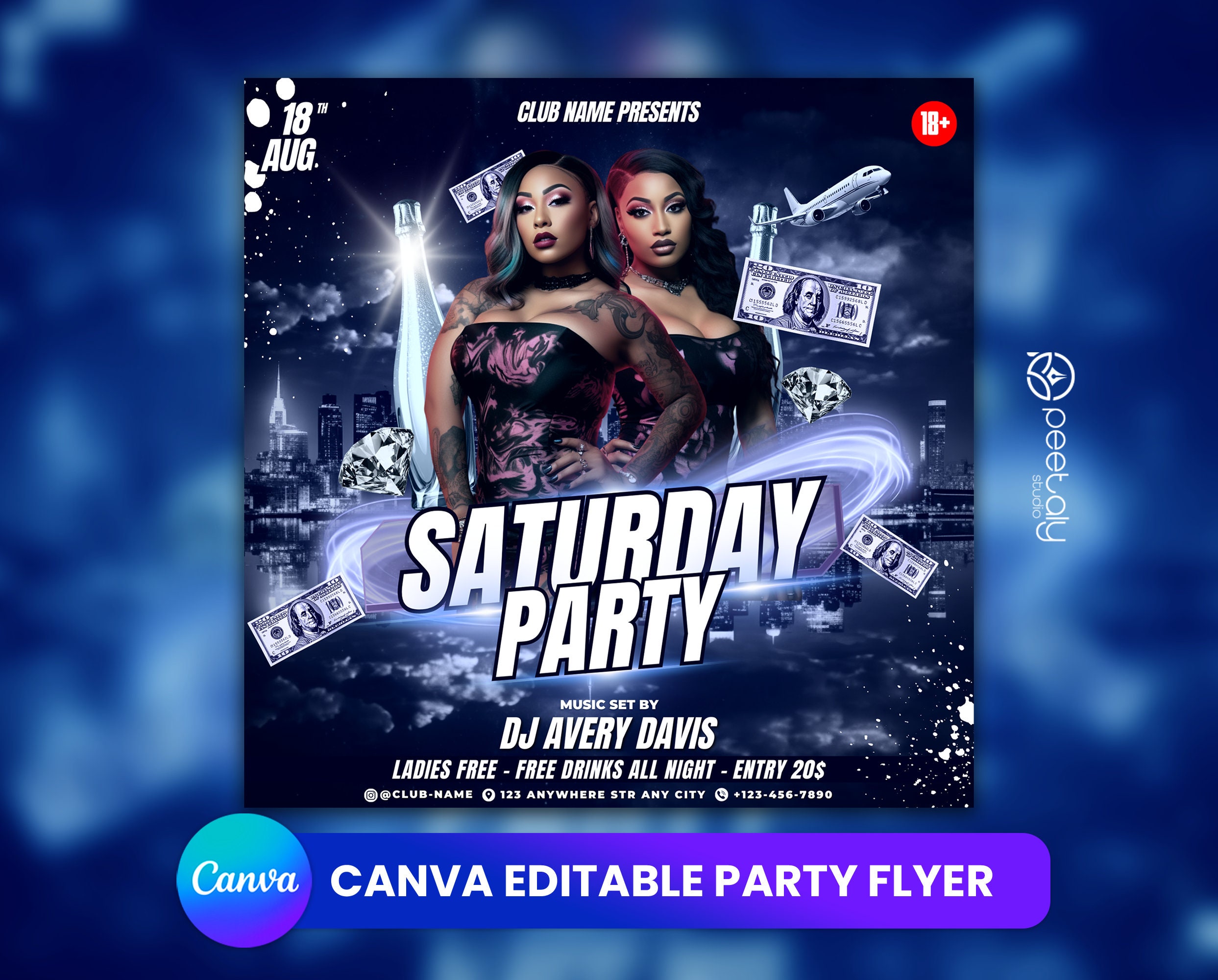 After Work Friday Night Club Party Flyer Graphic by StarPixels11 · Creative  Fabrica