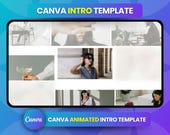 Canva YouTube Intro Template, Animated Video Overlay (Digital Download)