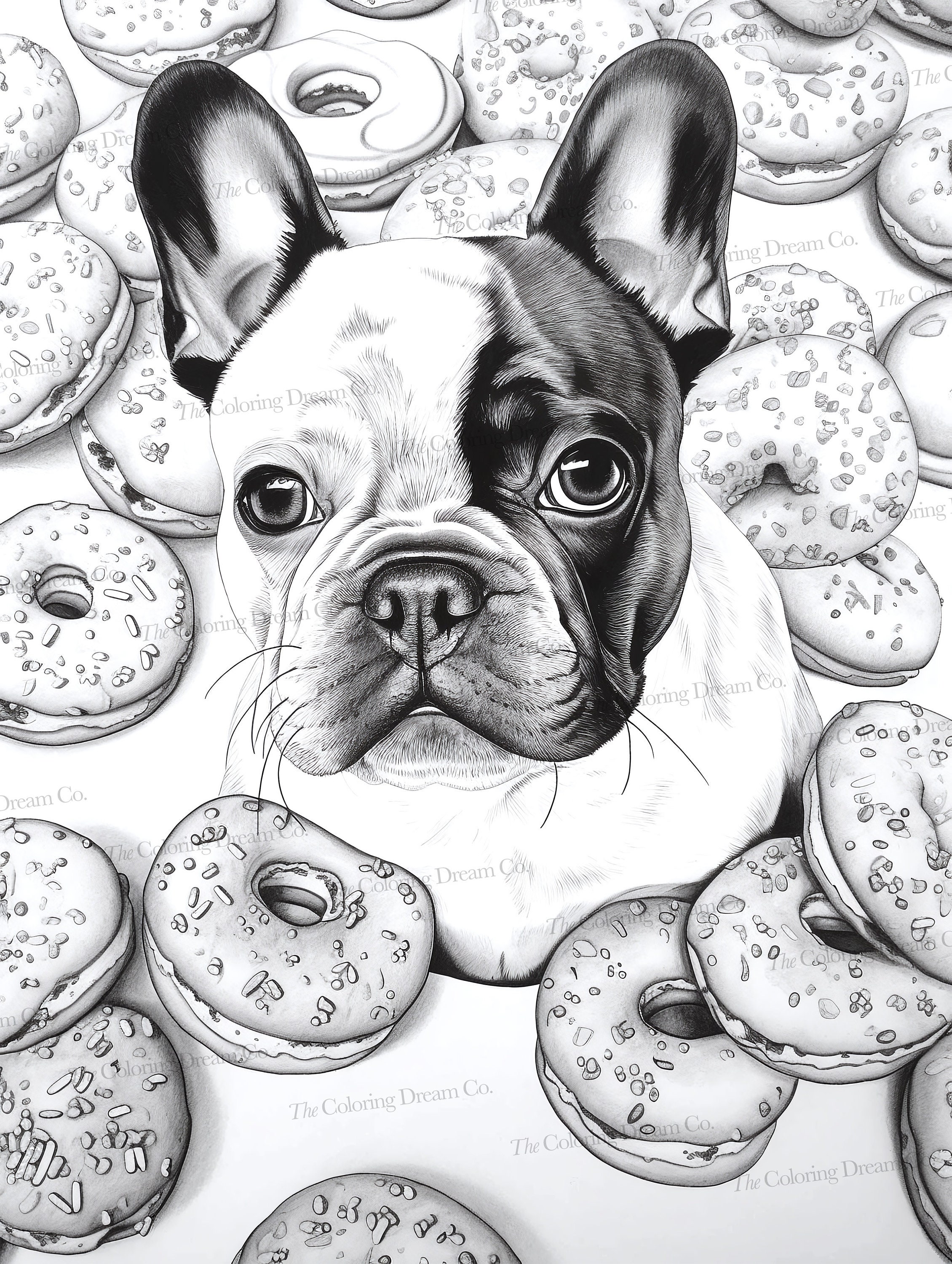 Franse Bulldog kleurboek, Frenchies, afdrukbare kleurplaten, afdrukbare  PDF, volwassenen kinderen kleurplaten, grijswaarden, Instant Download -  Etsy België, image size:2260x3000