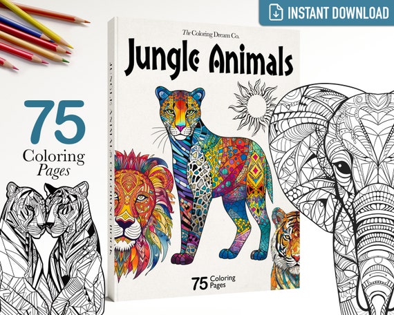 Animals Coloring Book for Adults: Fun Activity Adult Color Books