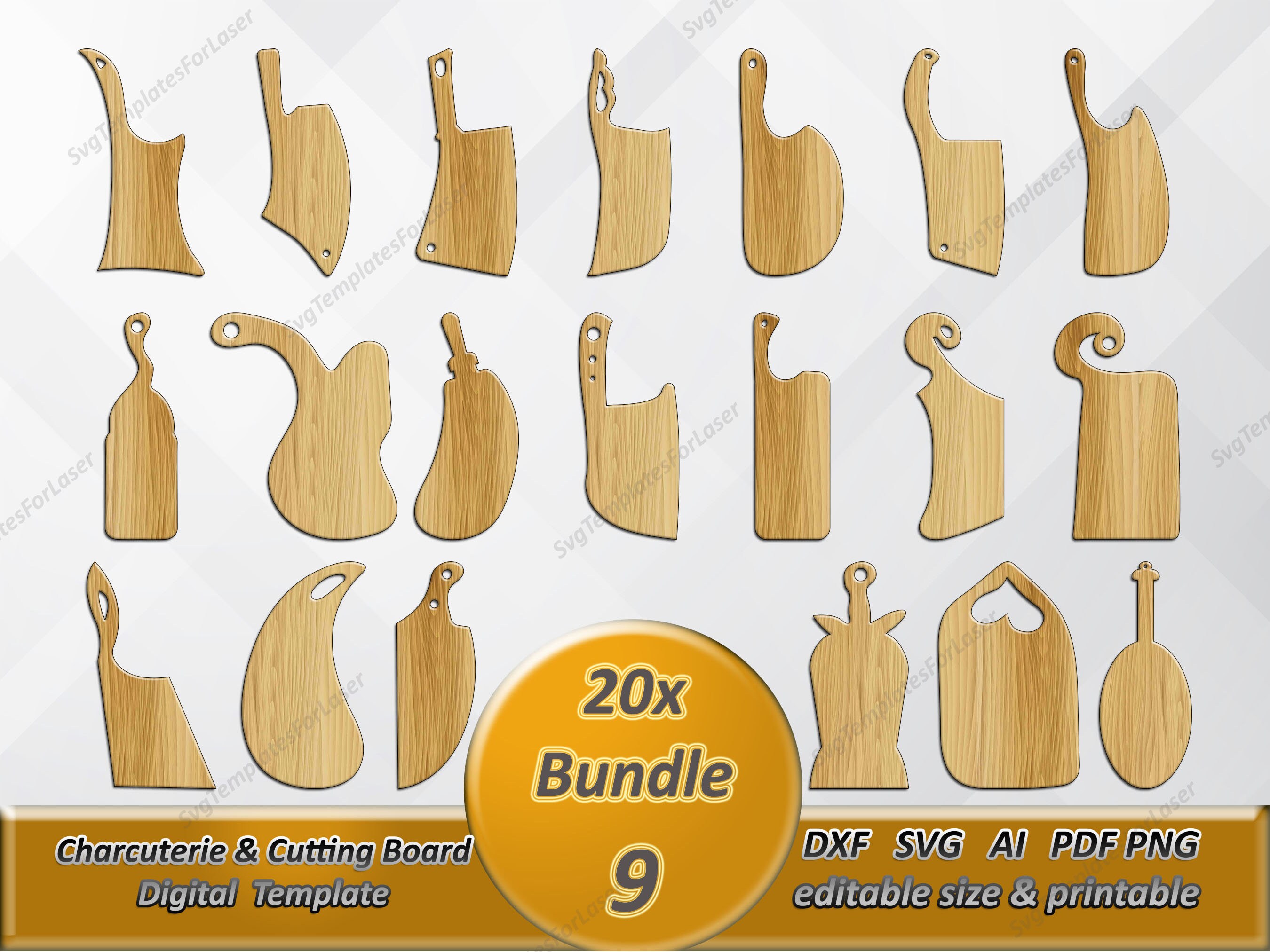 20x Cutting Board Svg| Charcuterie Board Svg | Cheese Board Svg ...