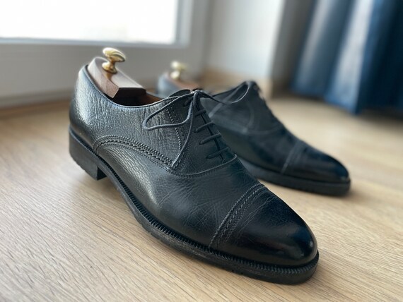 Bruno Magli Mens Black Leather CapToe Oxford Brogue Dress Shoes Size 9.5 M Italy Bruno Magli | Shoes | Bruno Magli Mens Black Leather Captoe  main image 4