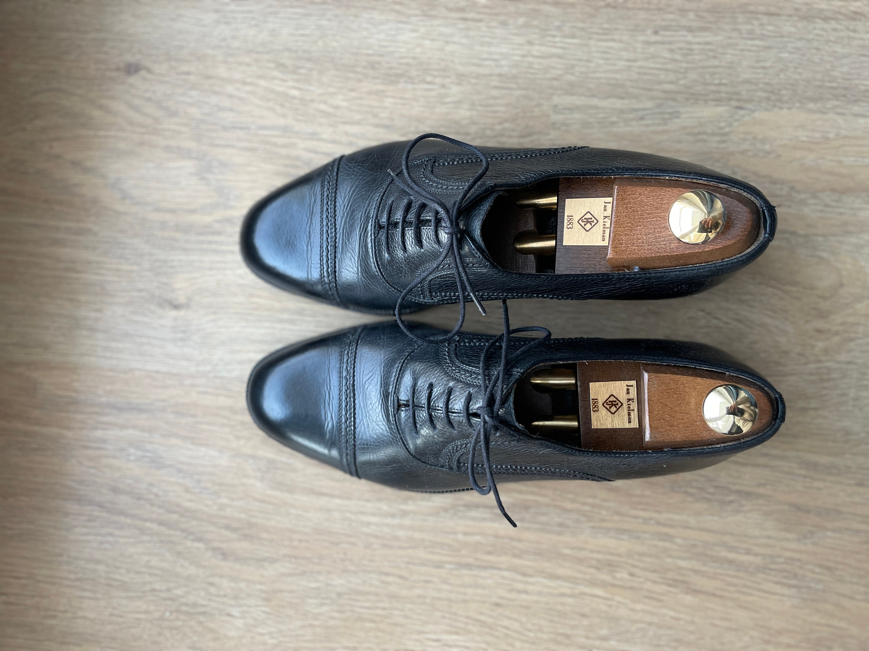 Genuine Bruno Magli Italian-Made Black Suede Wingtip Brogue Oxford M by Bruno Magli Pio Leather Oxford | ShopSimon main image 2