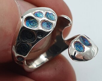 2 Anillos De Tentáculo De Pulpo Estilo Gótico/punk - Ajustables, Metal, Diseño Abierto, Para Hombres Y Mujeres