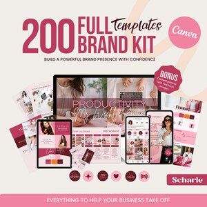 DIY Branding Kit: Canva Social Media Templates, Logo, & Marketing Bundle