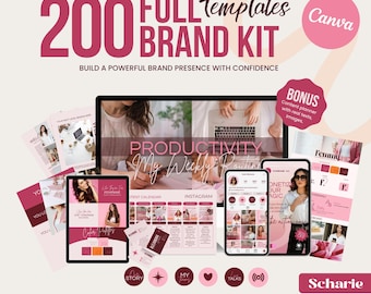 DIY Branding Kit: Canva Social Media Templates, Logo, & Marketing Bundle