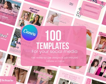 DIY Branding Kit Templates: Social Media & Logo Design for Canva (Digital Download)