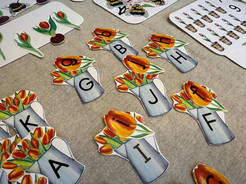 Spring Flower Matching Sorting Activity Pack, Spring Learning ...